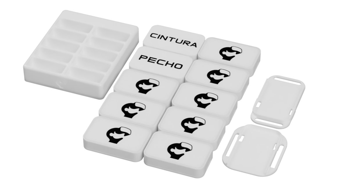 Full Body Tracking Kit x10 Blanco VRChat VRMods