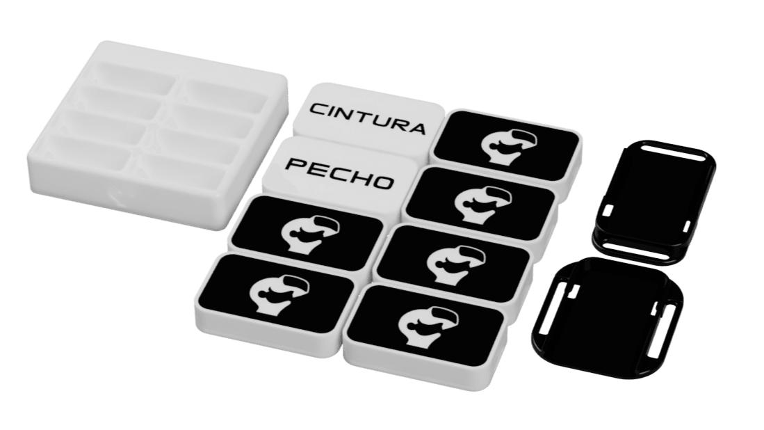 VRChat FullBody PRO Pack (X8) + Hub Carga VRMods Trackers
