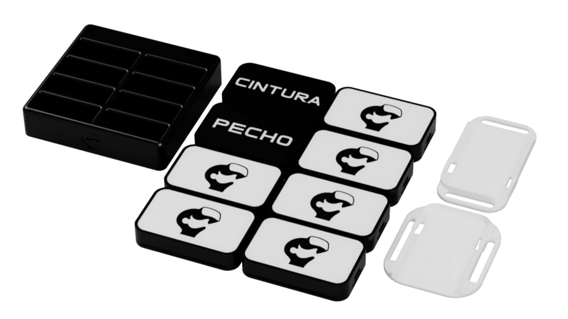 VRChat FullBody PRO Pack (X8) + Hub Carga VRMods Trackers